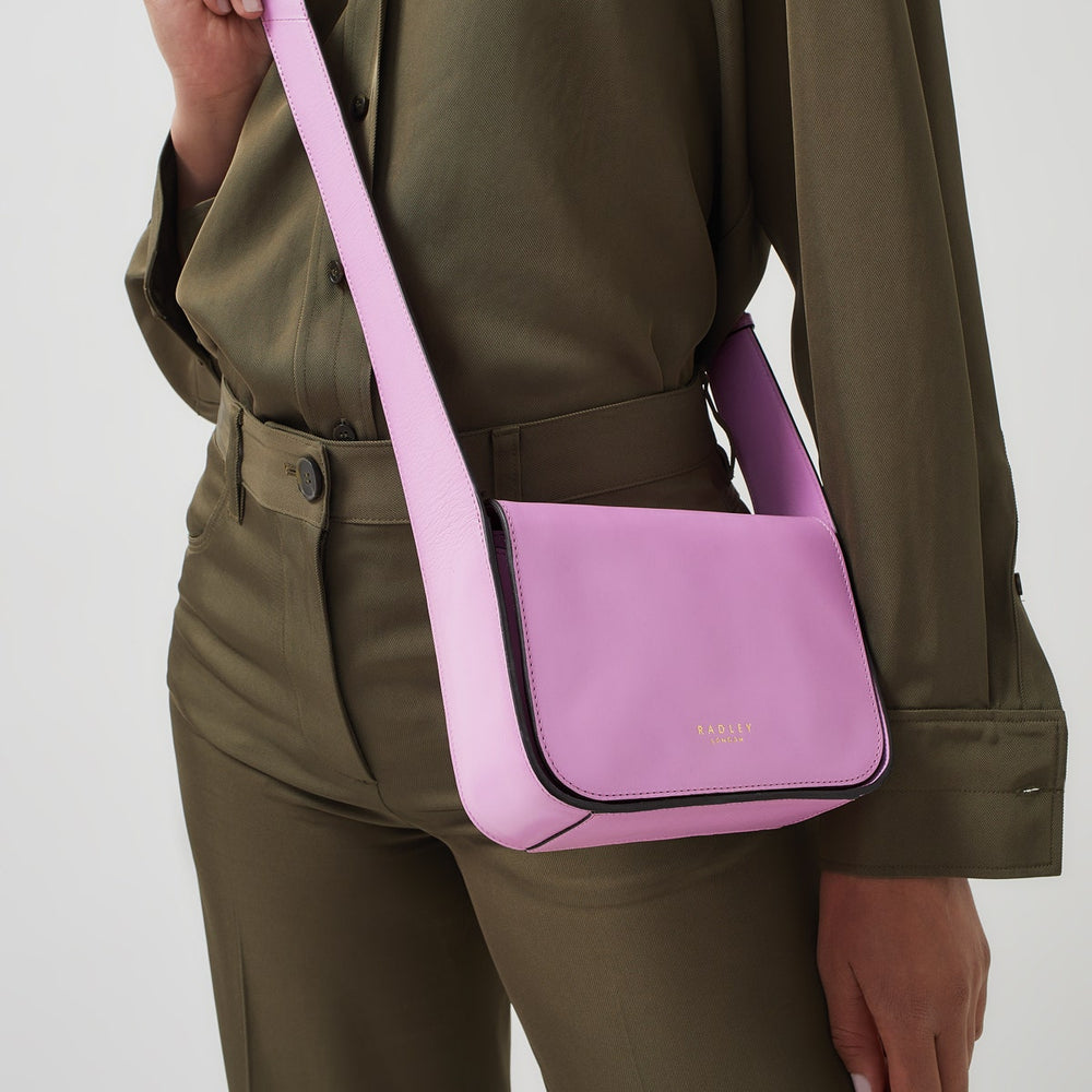 Westwell Lane Leather Small Flapover Crossbody Bag in Sugar Pink - H1239679