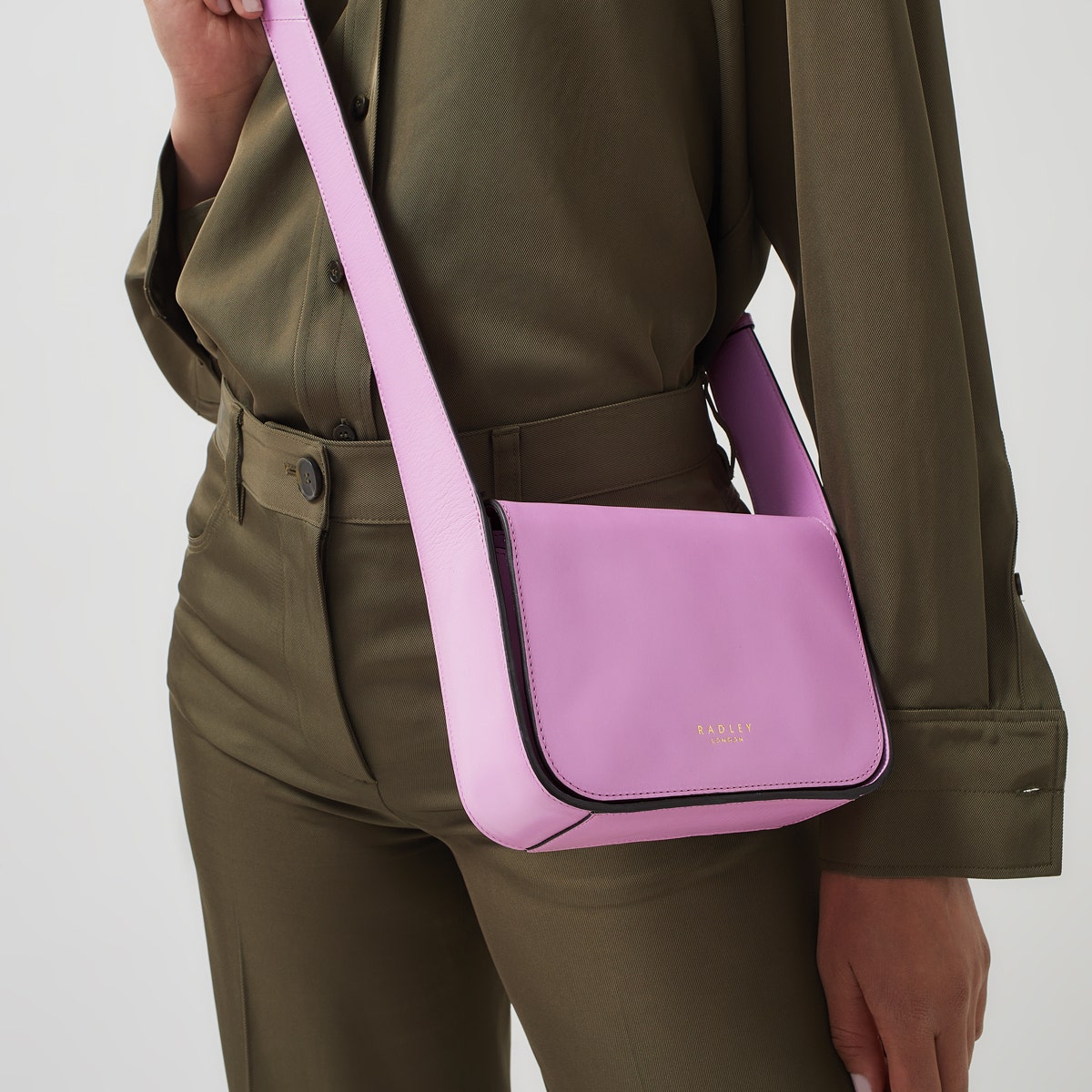 Westwell Lane Leather Small Flapover Crossbody Bag in Sugar Pink - H1239679