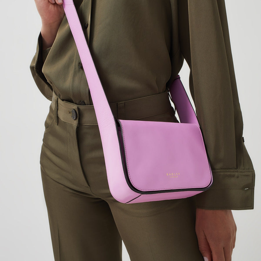 Westwell Lane Leather Small Flapover Crossbody Bag in Sugar Pink - H1239679