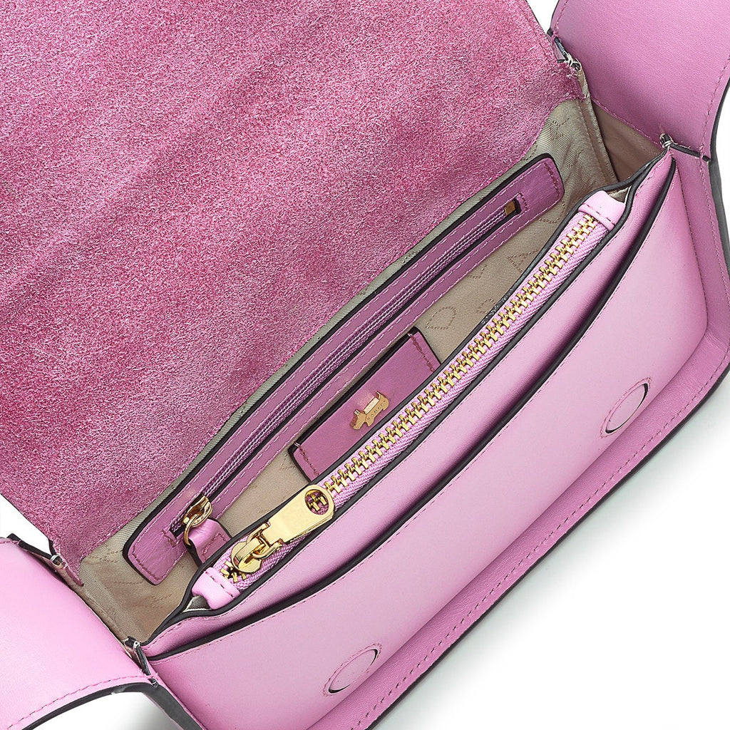 Westwell Lane Leather Small Flapover Crossbody Bag in Sugar Pink - H1239679