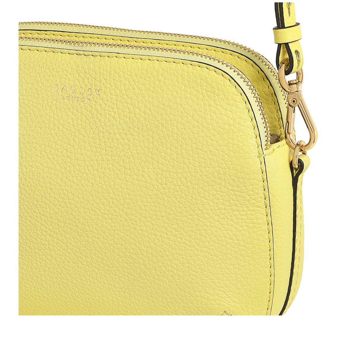 Dukes Place Leather Medium Ziptop Crossbody Bag in Panna Cotta - H1247745