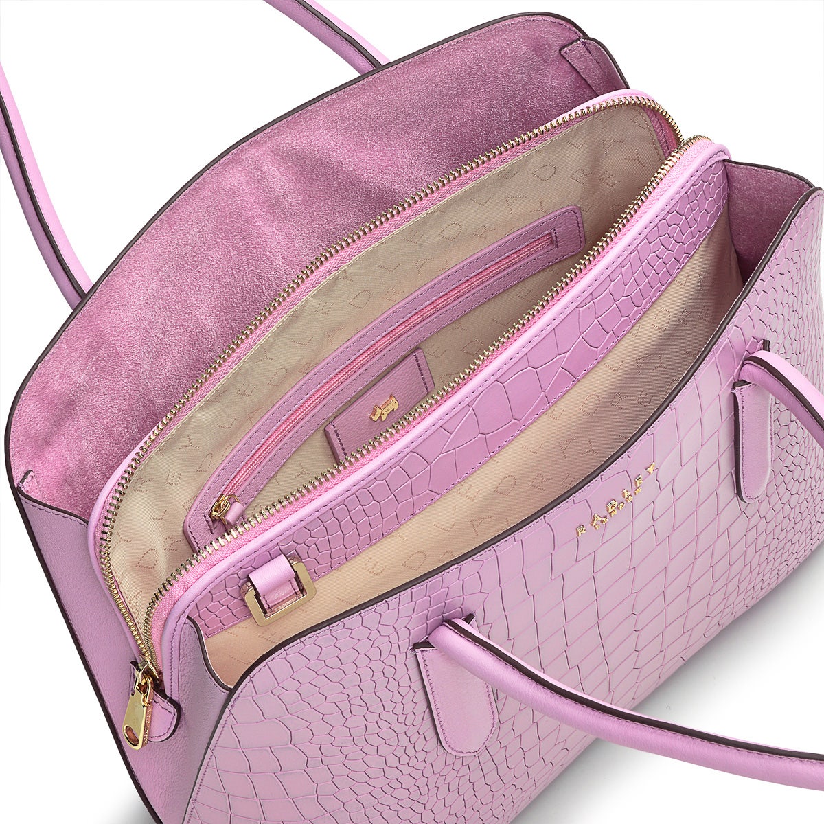 Sugar Pink Grab Bag | Liverpool Street 2.0 Faux Croc AW24 | Radley