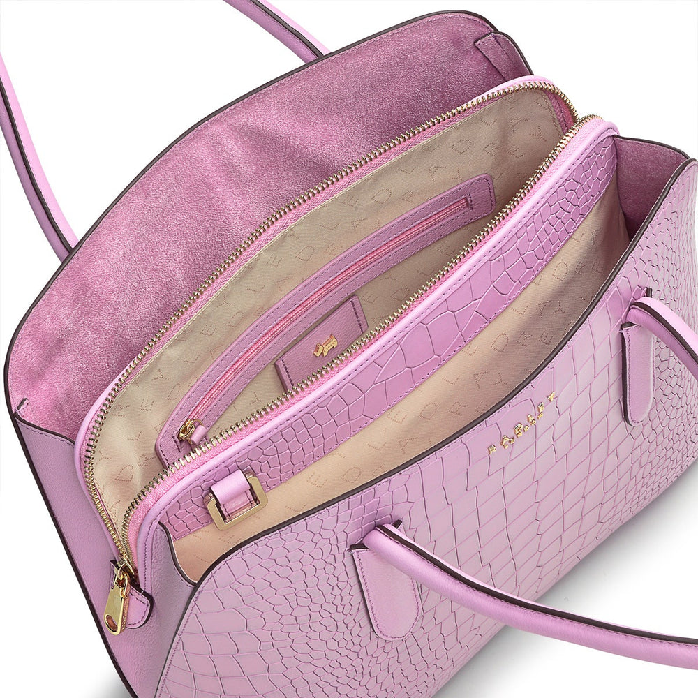 Liverpool Street 2.0 Leather Medium Ziptop Multiway Bag in Sugar Pink - H1252679