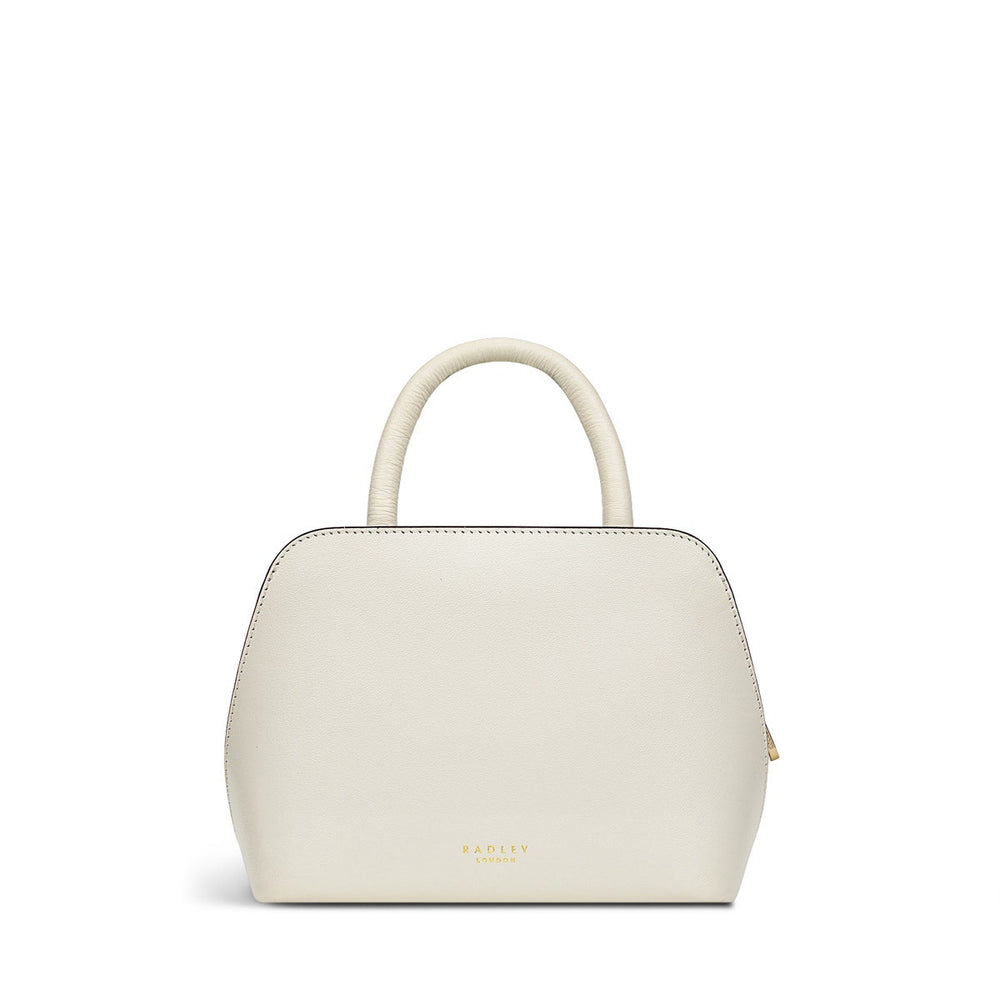 Liverpool Street 2.0 Leather Small Ziptop Satchel Bag in Chalk - H1255109