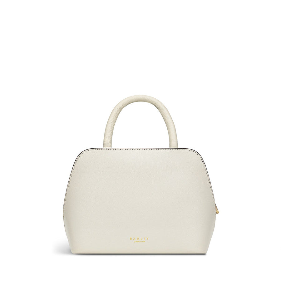 Liverpool Street 2.0 Leather Small Ziptop Satchel Bag in Chalk - H1255109