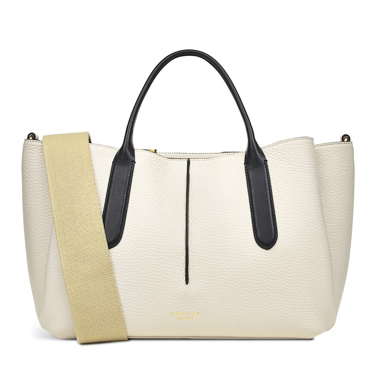 Hillgate Place Leather Medium Grab Multiway Bag in Chalk - H1258109