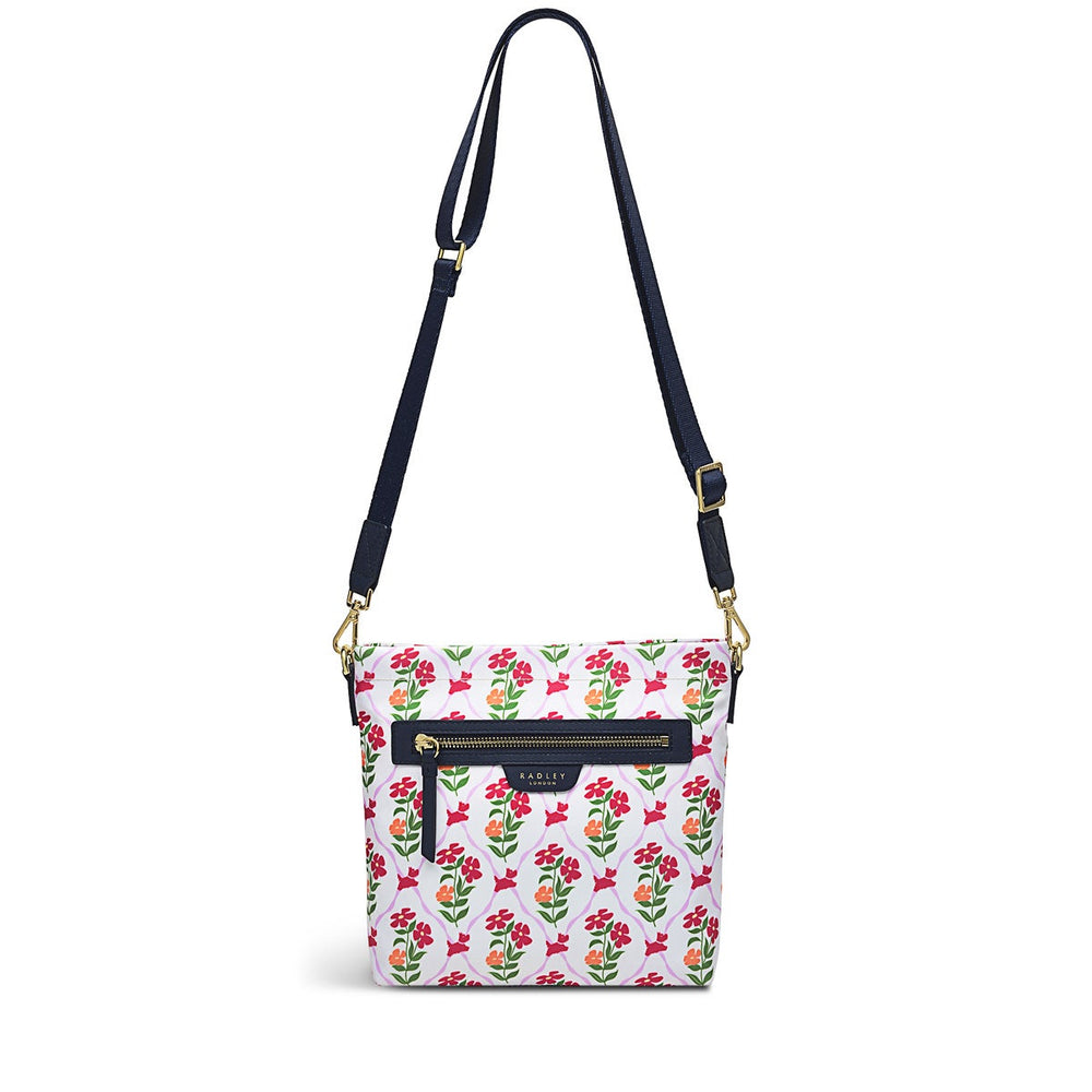 Finsbury Park Fabric Small Ziptop Crossbody Bag in Chalk - H1265109
