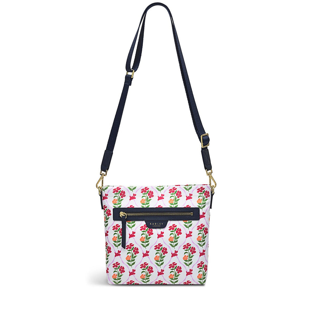 Finsbury Park Fabric Small Ziptop Crossbody Bag in Chalk - H1265109
