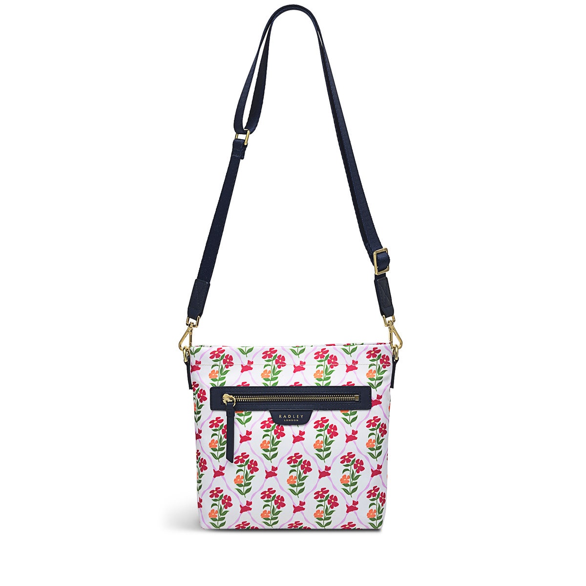Finsbury Park Fabric Small Ziptop Crossbody Bag in Chalk - H1265109