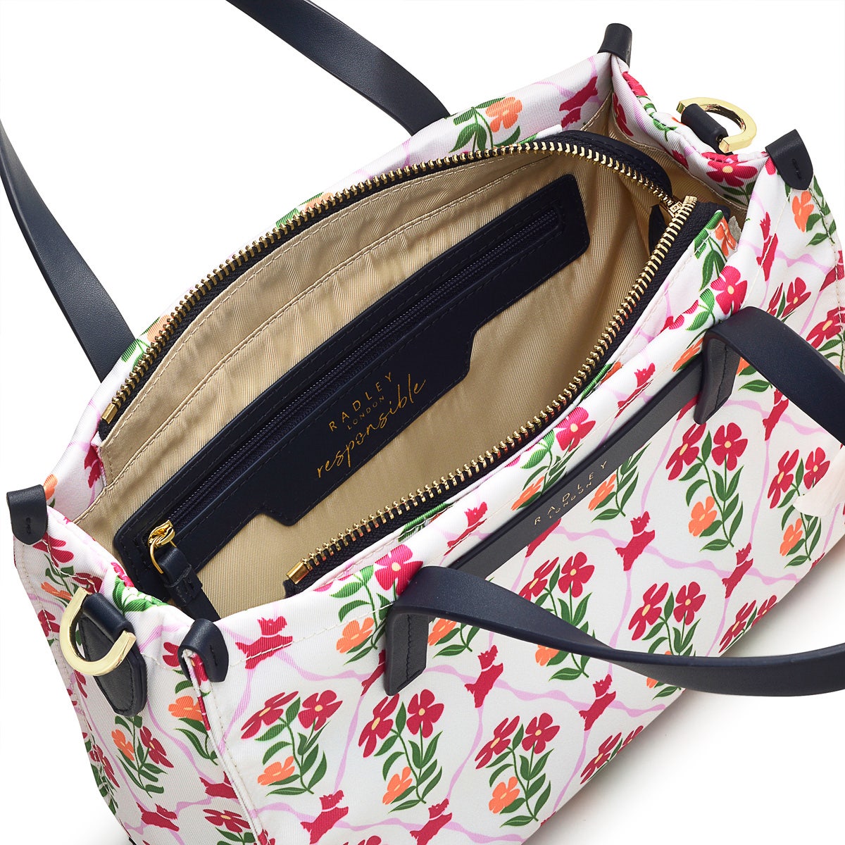 White Grab Bag | Finsbury Park Carousel Floral AW24 | Radley