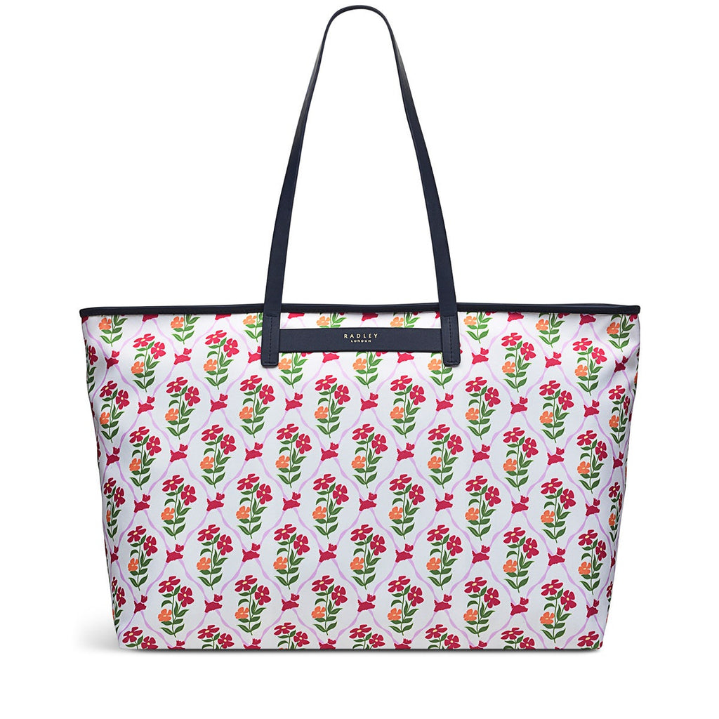 Finsbury Park Fabric Large Ziptop Shoulder Bag in Chalk - H1267109