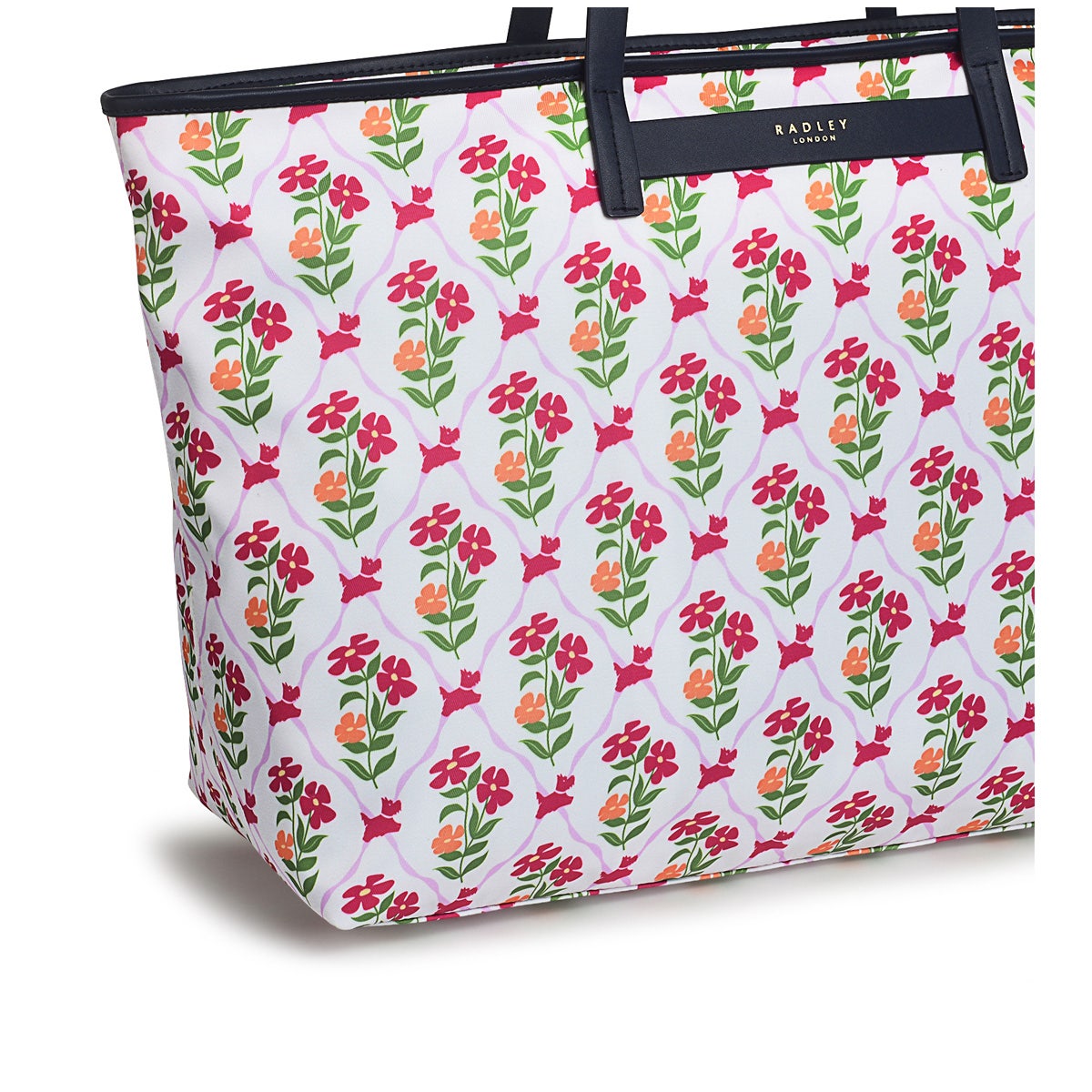 Finsbury Park Fabric Large Ziptop Shoulder Bag in Chalk - H1267109