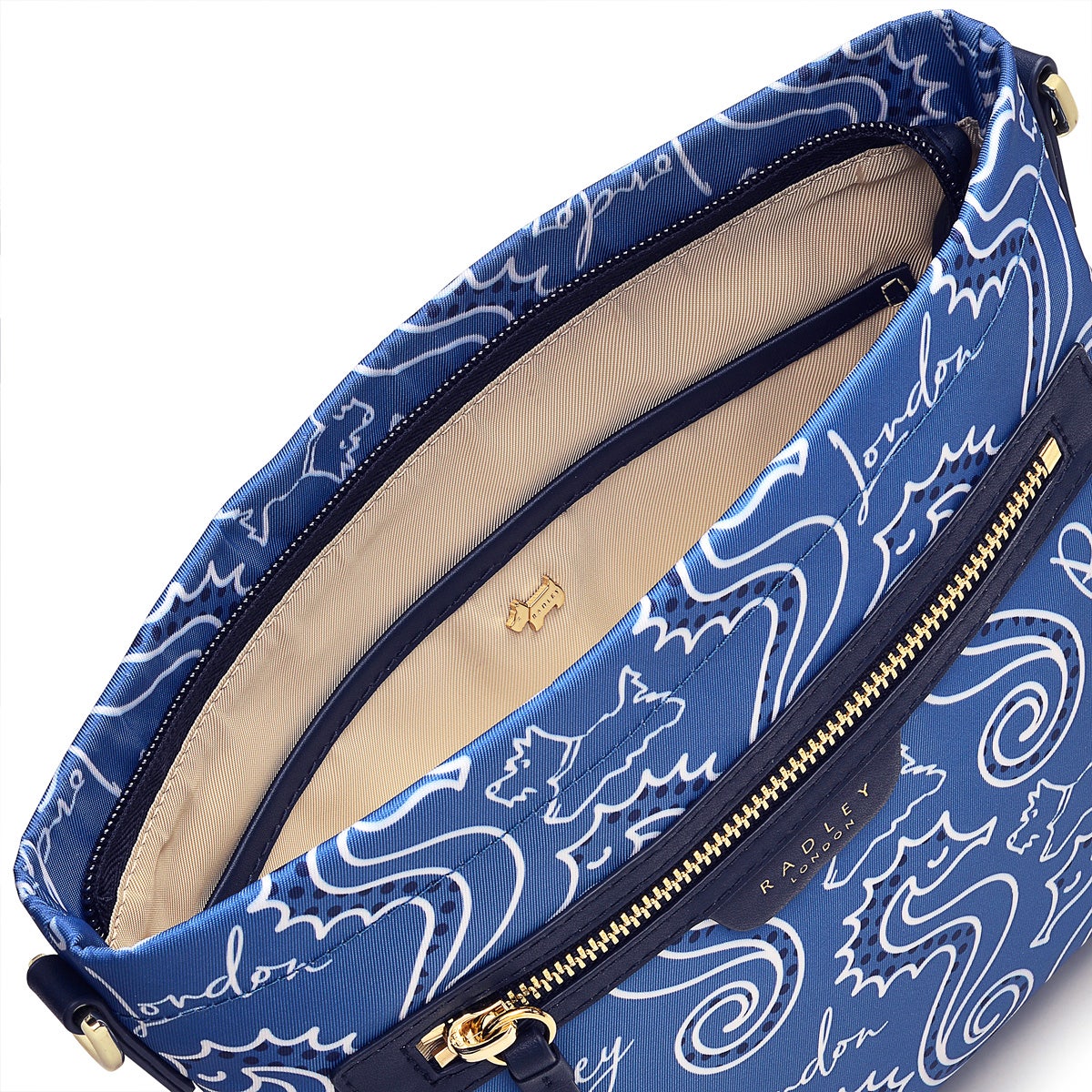 Finsbury Park Fabric Small Ziptop Crossbody Bag in Boathouse - H1269476