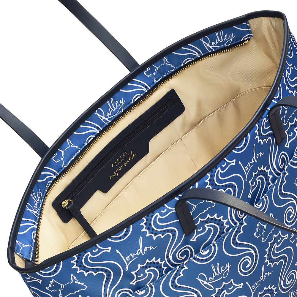 Finsbury Park Fabric Large Ziptop Shoulder Bag in Boathouse - H1271476