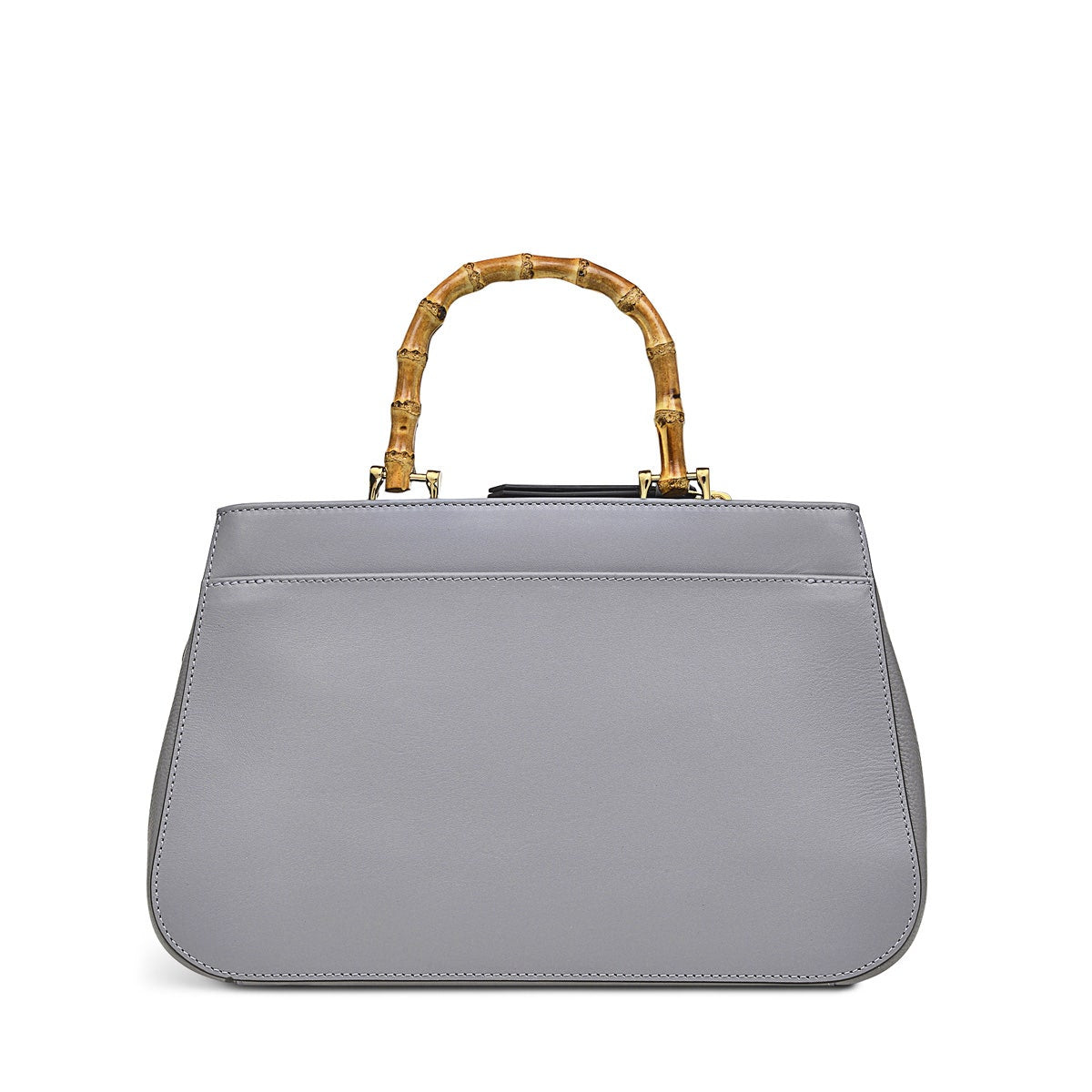 Melbury Gardens Leather Small Open Top Satchel Bag in Cloud Burst - H1276093