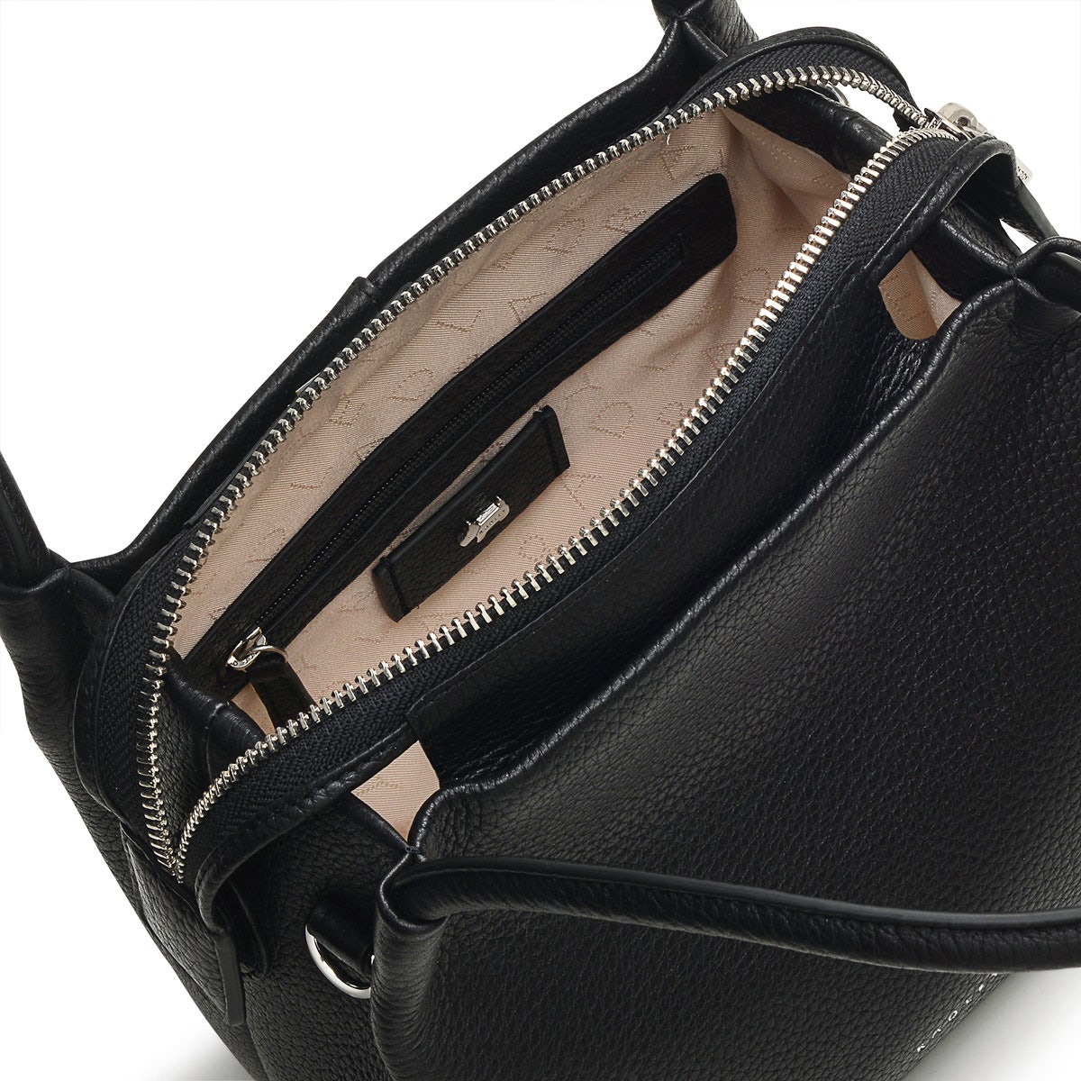 Ivydale Road Leather Small Ziptop Crossbody Bag in Black - H1282001