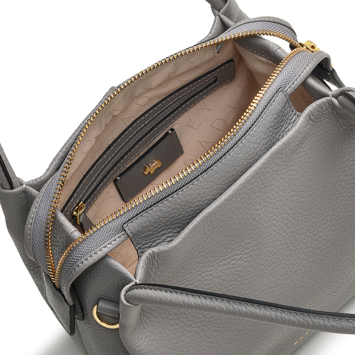 Ivydale Road Leather Small Ziptop Crossbody Bag in Cloud Burst - H1283093
