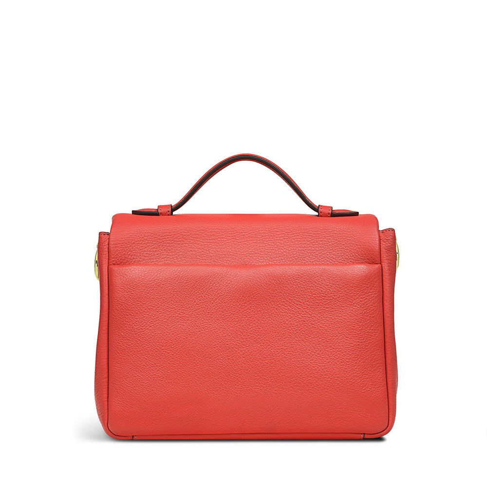 Weston Street Leather Small Flapover Crossbody Bag in Lava - H1288625