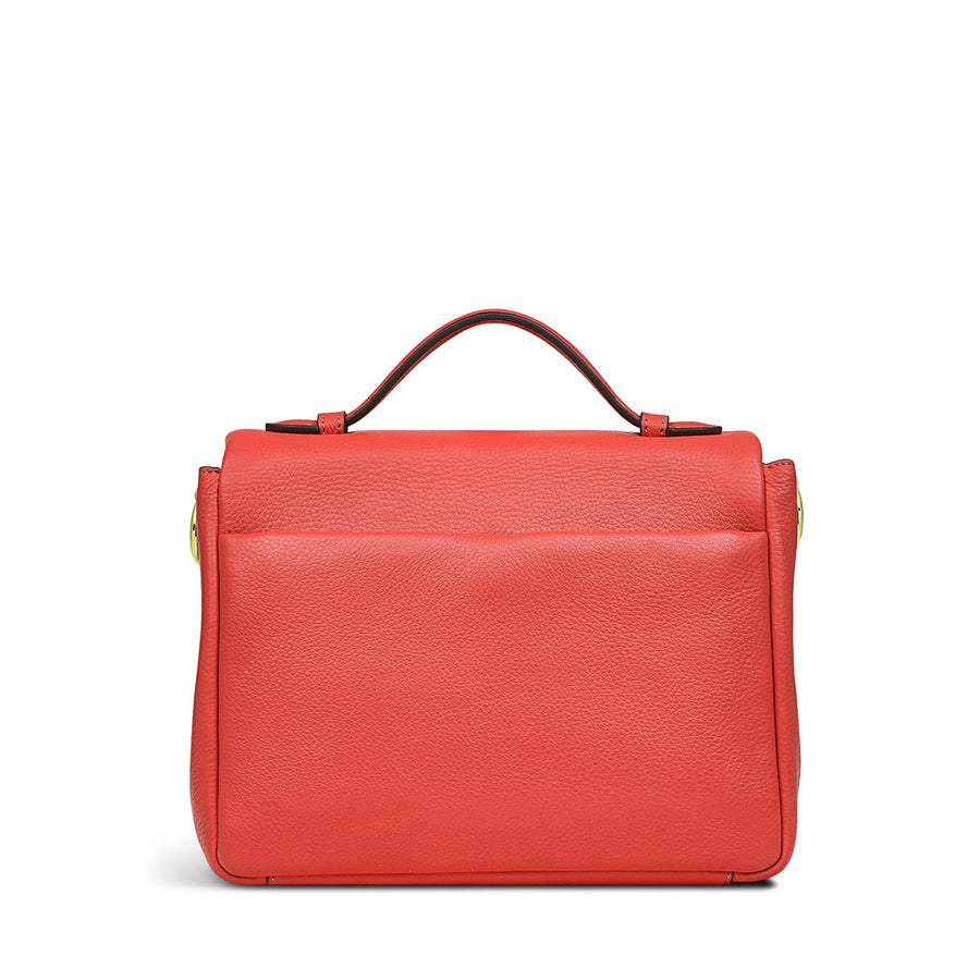 Weston Street Leather Small Flapover Crossbody Bag in Lava - H1288625
