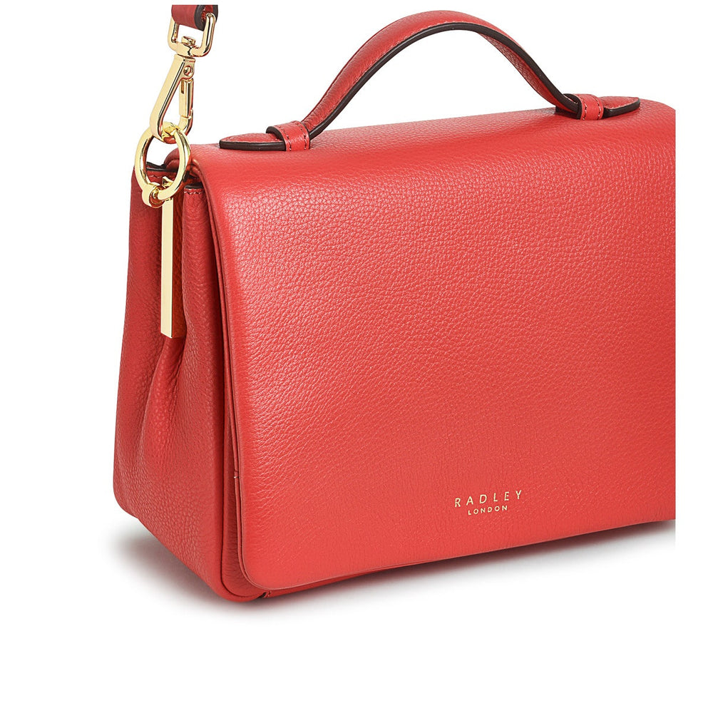 Weston Street Leather Small Flapover Crossbody Bag in Lava - H1288625