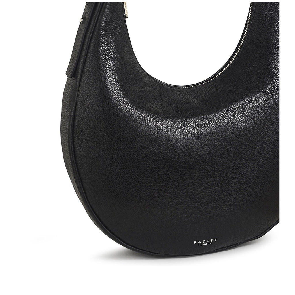 Pennington Street Leather Large Ziptop Shoulder Bag in Black - H1293001