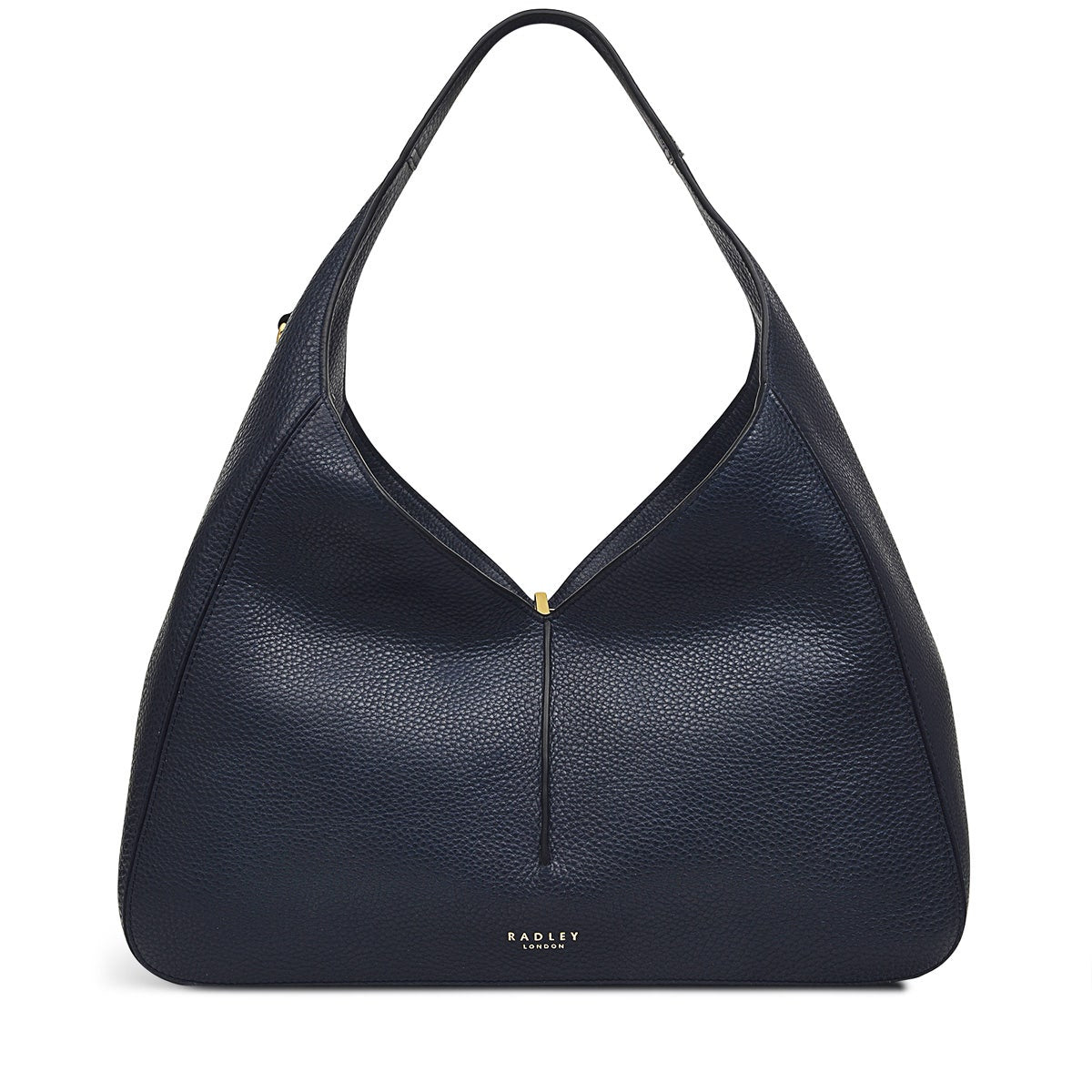 Hillgate Place Leather Large Open Top Shoulder Bag in Ink - H1308401