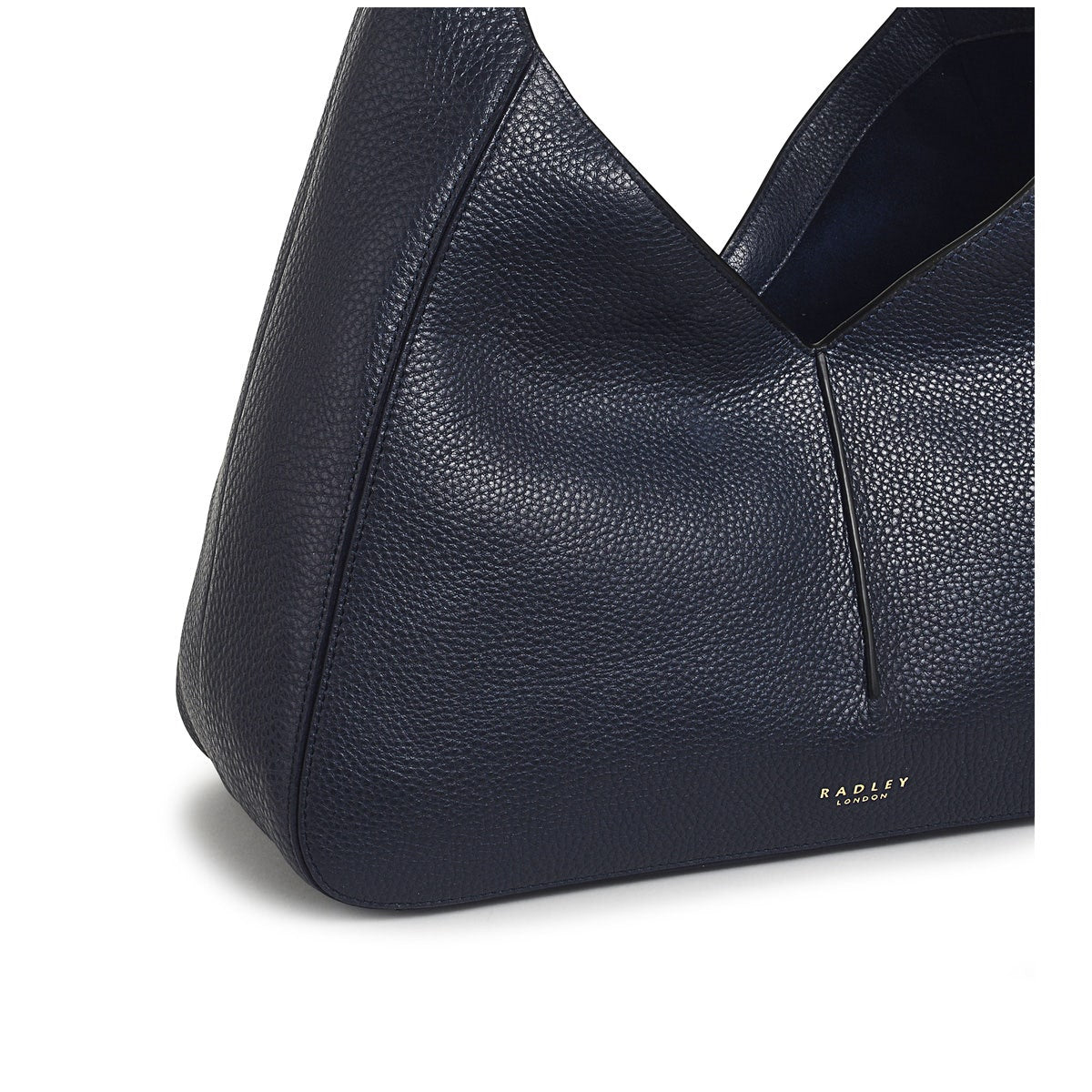 Hillgate Place Leather Large Open Top Shoulder Bag in Ink - H1308401