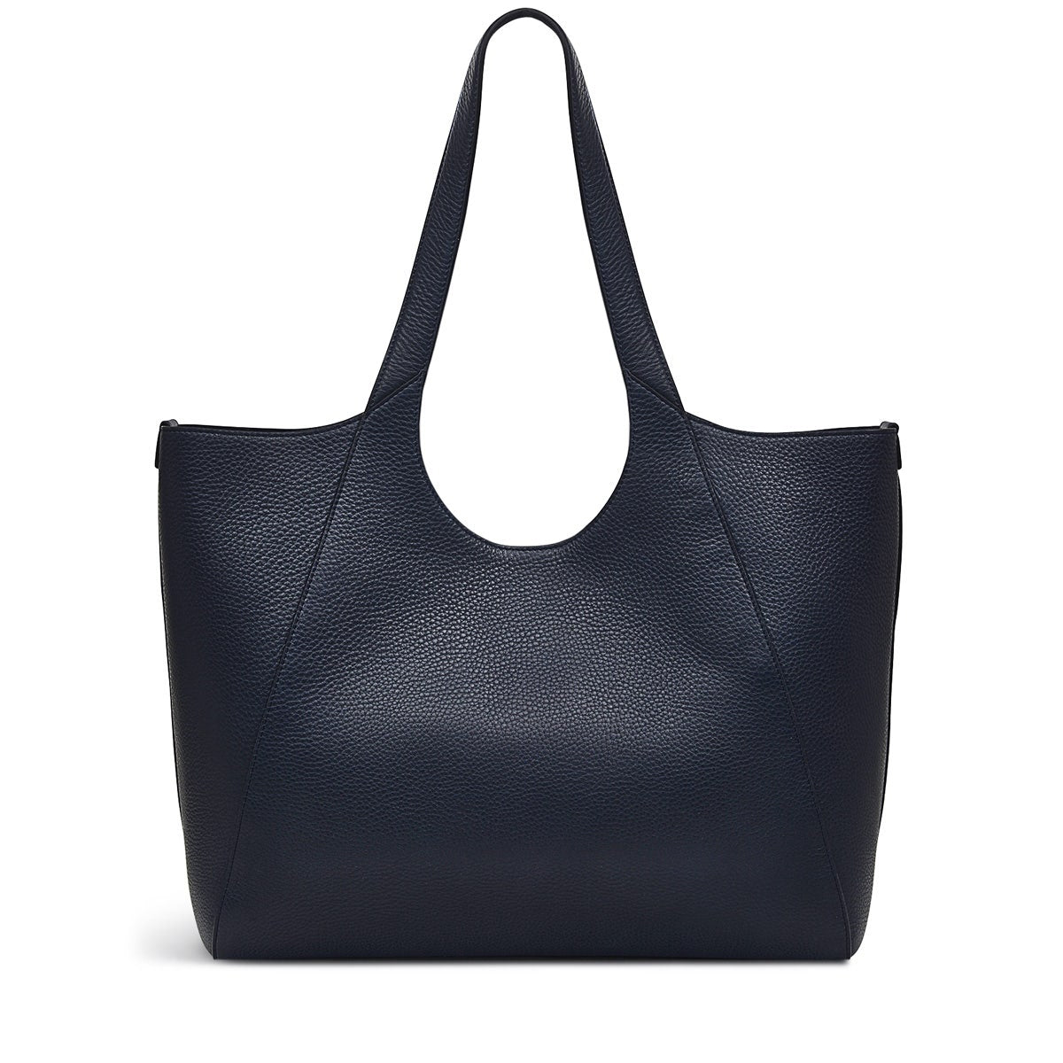 Hillgate Place Leather Large Open Top Tote Bag in Ink - H1309401