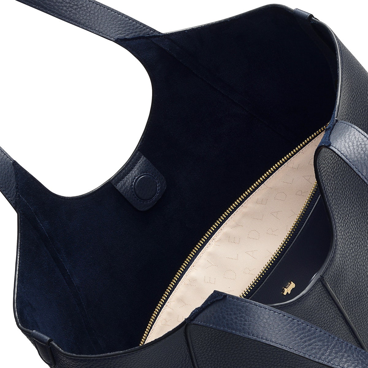 Hillgate Place Leather Large Open Top Tote Bag in Ink - H1309401