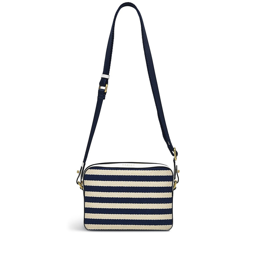 Cromer Way Leather Mini Zip Around Crossbody Bag in Ink - H1527401