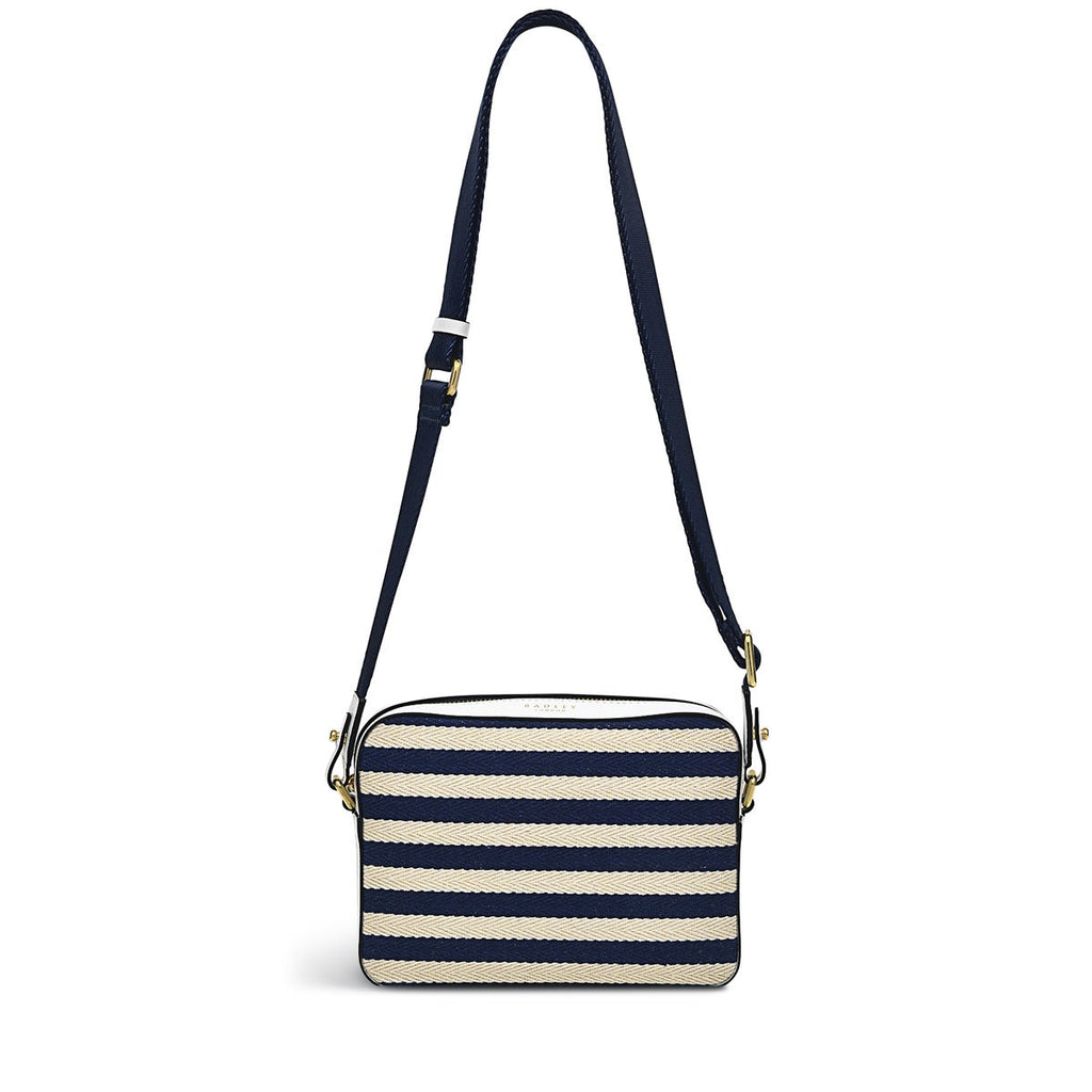 Cromer Way Leather Mini Zip Around Crossbody Bag in Ink - H1527401