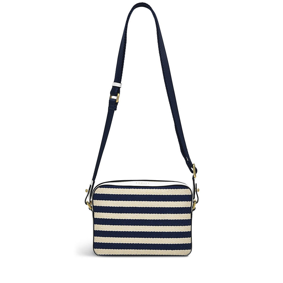 Cromer Way Leather Mini Zip Around Crossbody Bag in Ink - H1527401