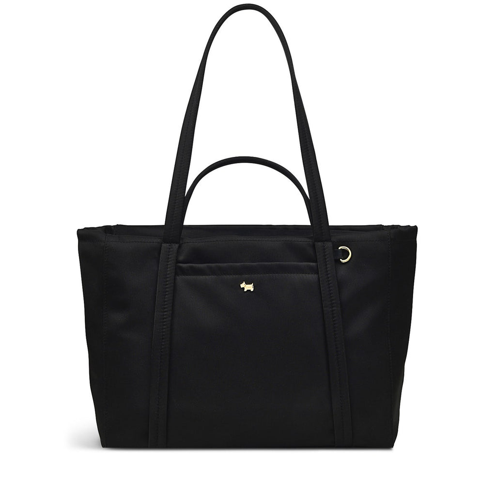 Chesil Place Leather Large Ziptop Tote Bag in Black - H1529001