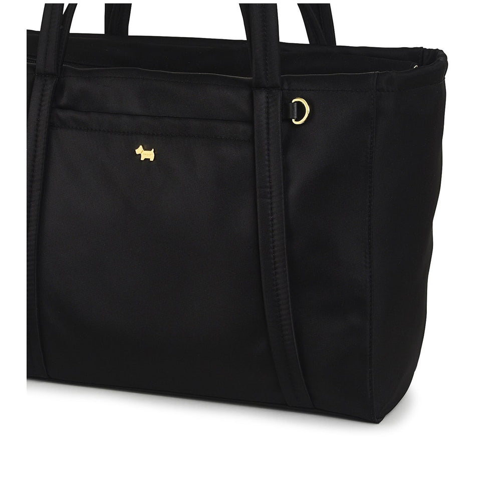 Chesil Place Leather Large Ziptop Tote Bag in Black - H1529001