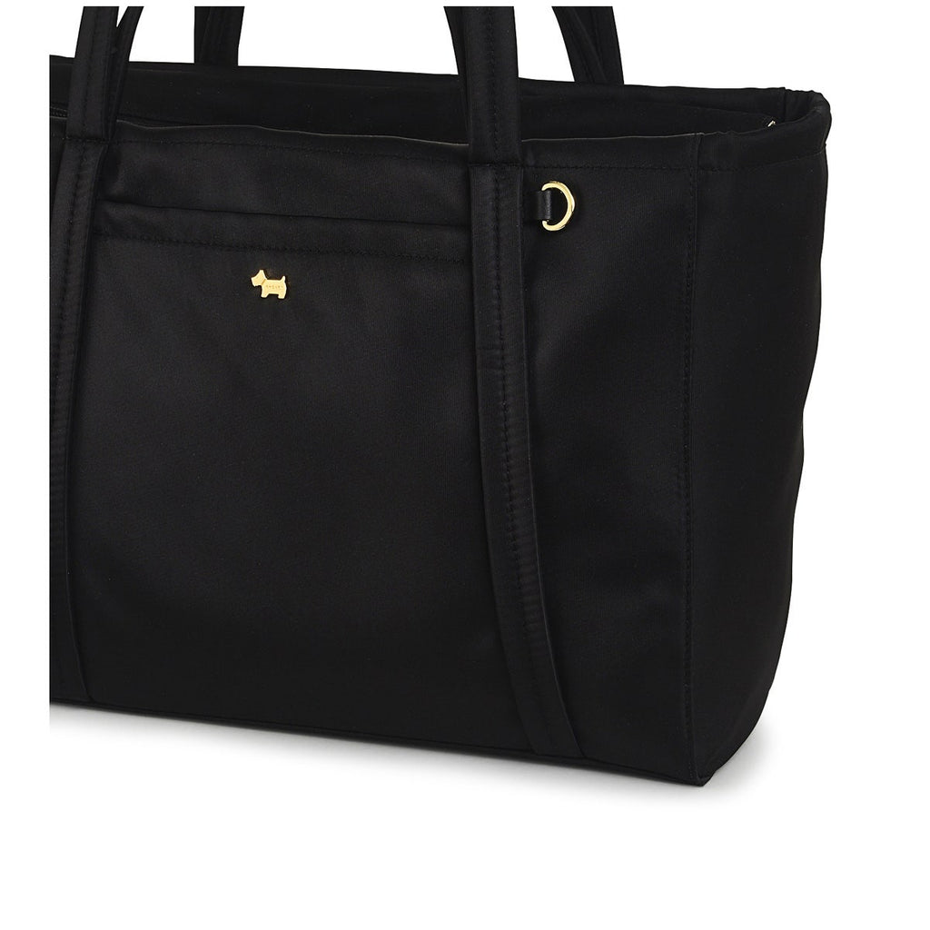 Chesil Place Leather Large Ziptop Tote Bag in Black - H1529001