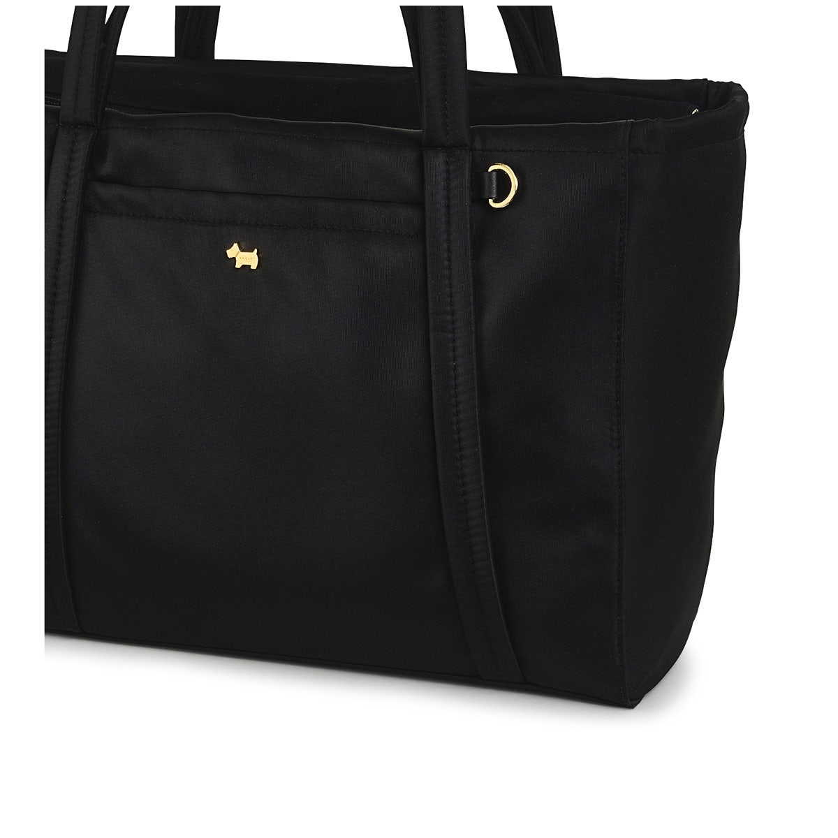 Chesil Place Leather Large Ziptop Tote Bag in Black - H1529001