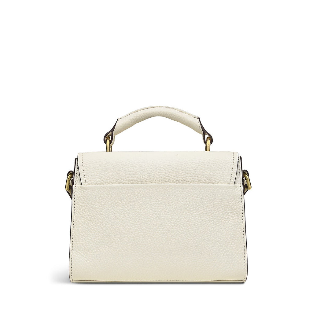 Islington Way Leather Mini Flapover Crossbody Bag in Chalk - H1552109