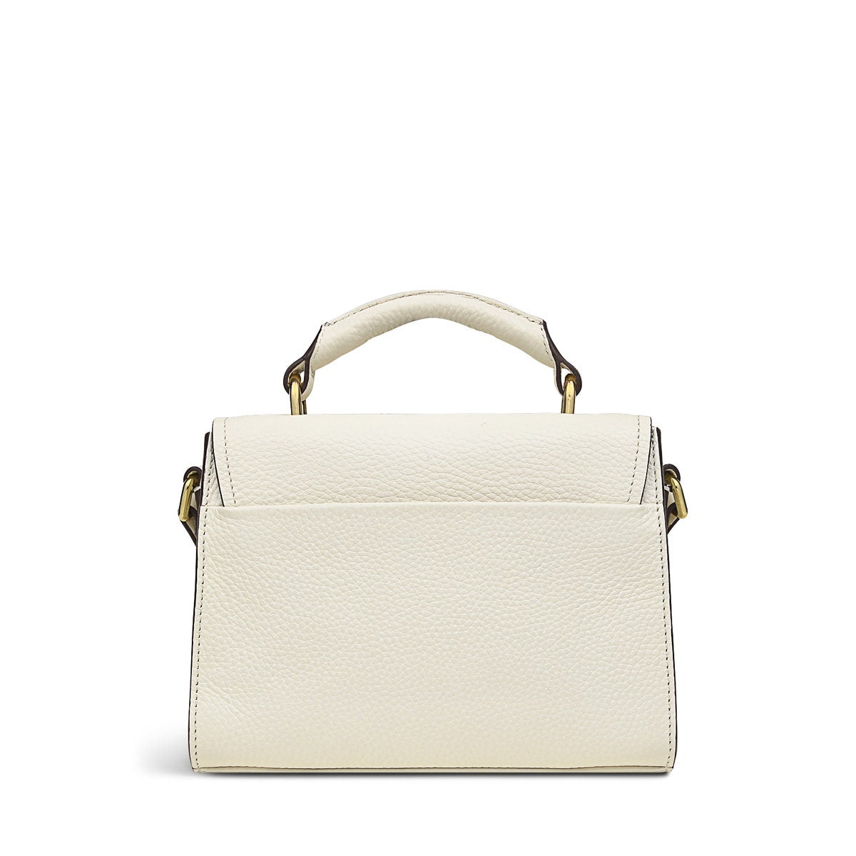 Islington Way Leather Mini Flapover Crossbody Bag in Chalk - H1552109