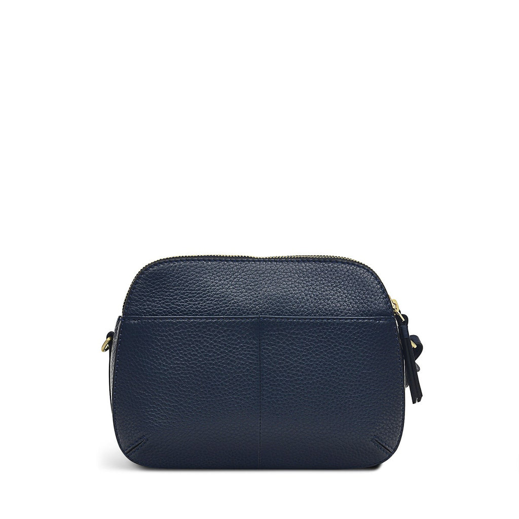 Dukes Place Leather Medium Ziptop Crossbody Bag in Ink - H1555401