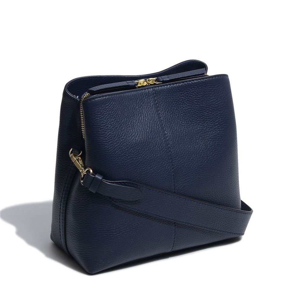 Dukes Place Leather Medium Compartment Crossbody Bag in Ink - H1556401