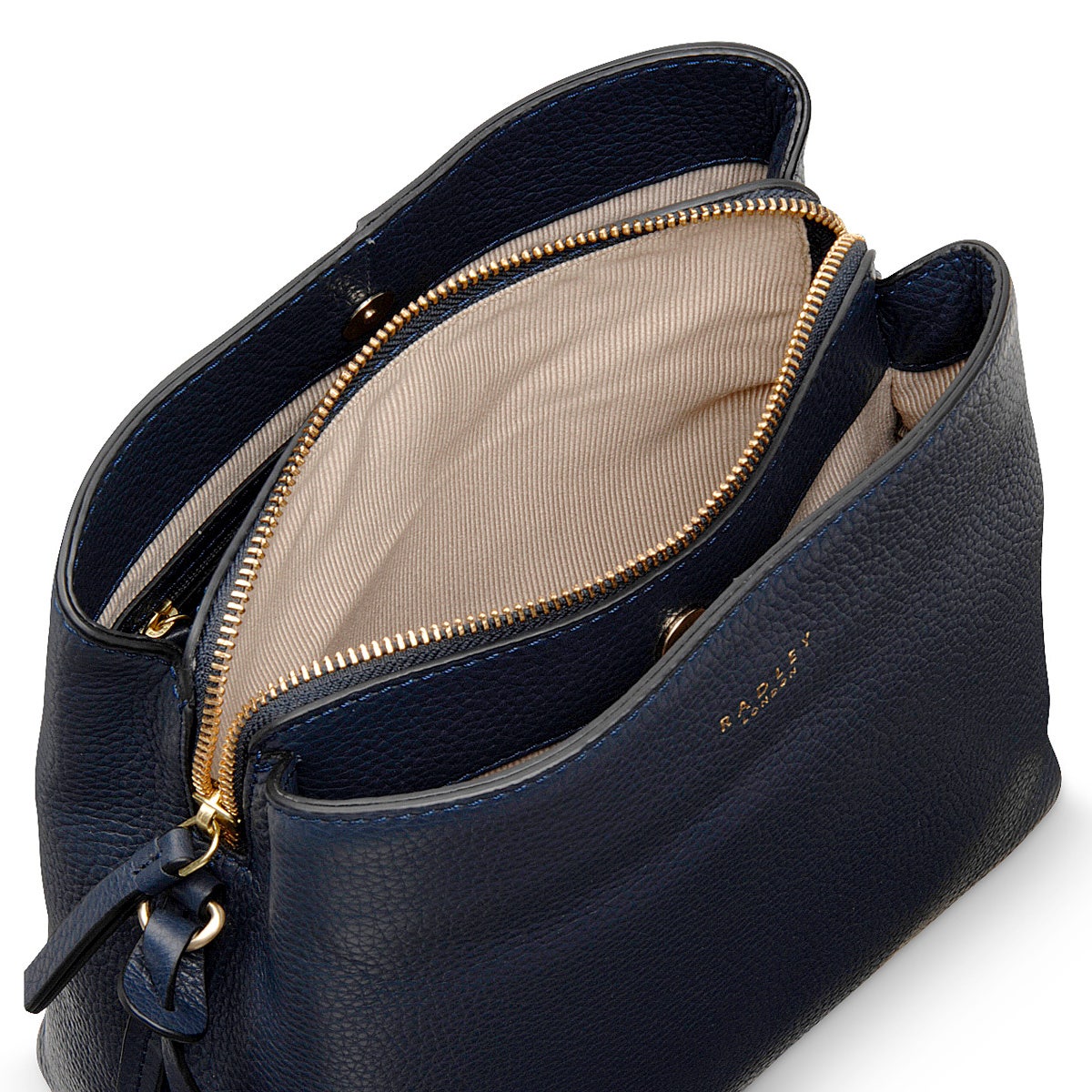 Dukes Place Leather Medium Compartment Crossbody Bag in Ink - H1556401