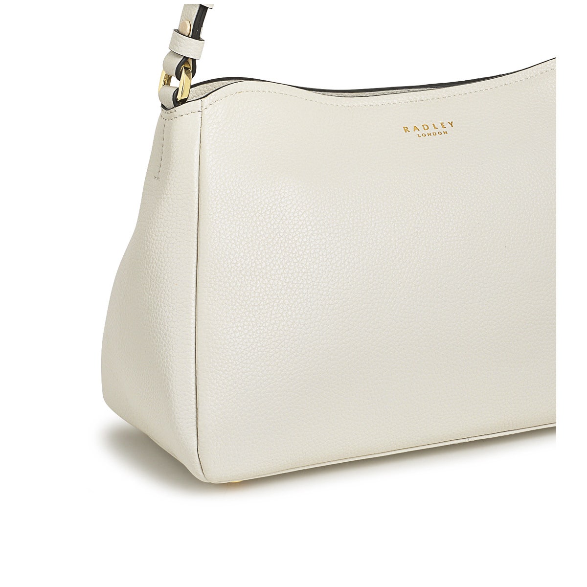 Newhaven Road Leather Medium Ziptop Shoulder Bag in Chalk - H1565109