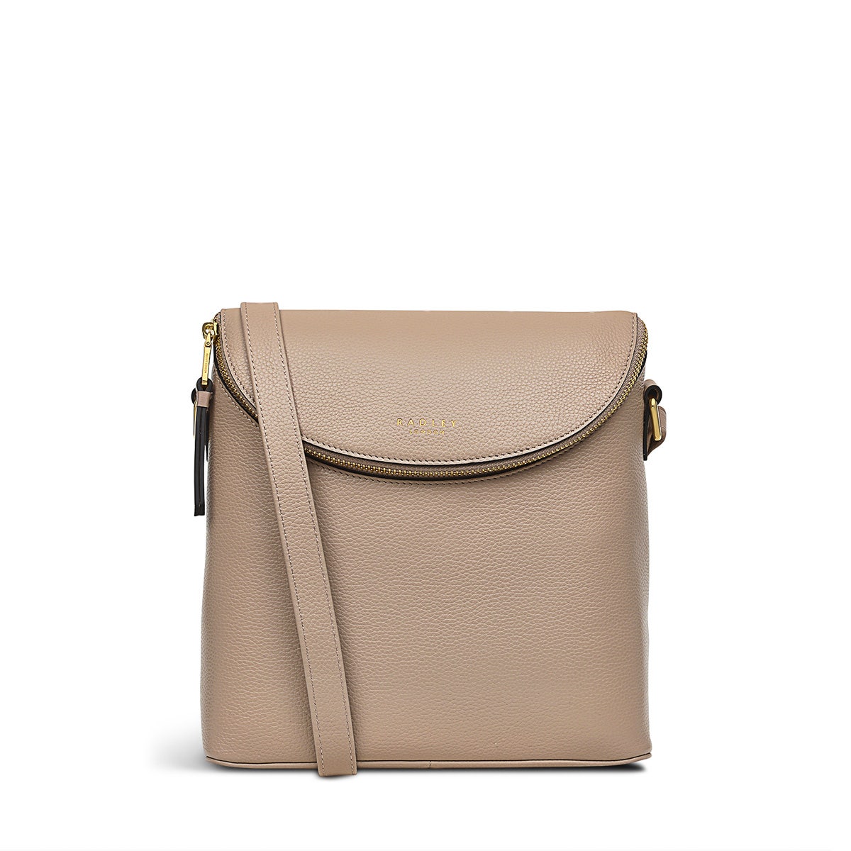 Crown Hill Leather Small Flapover Crossbody Bag in Silt - H1572266