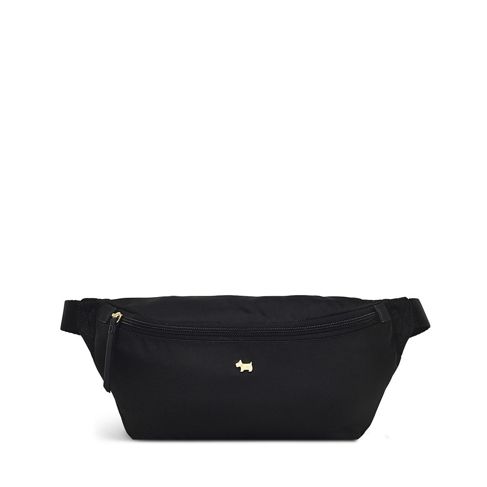 Chesil Place Leather Small Zip Around Bumbag Bag in Black - H1663001
