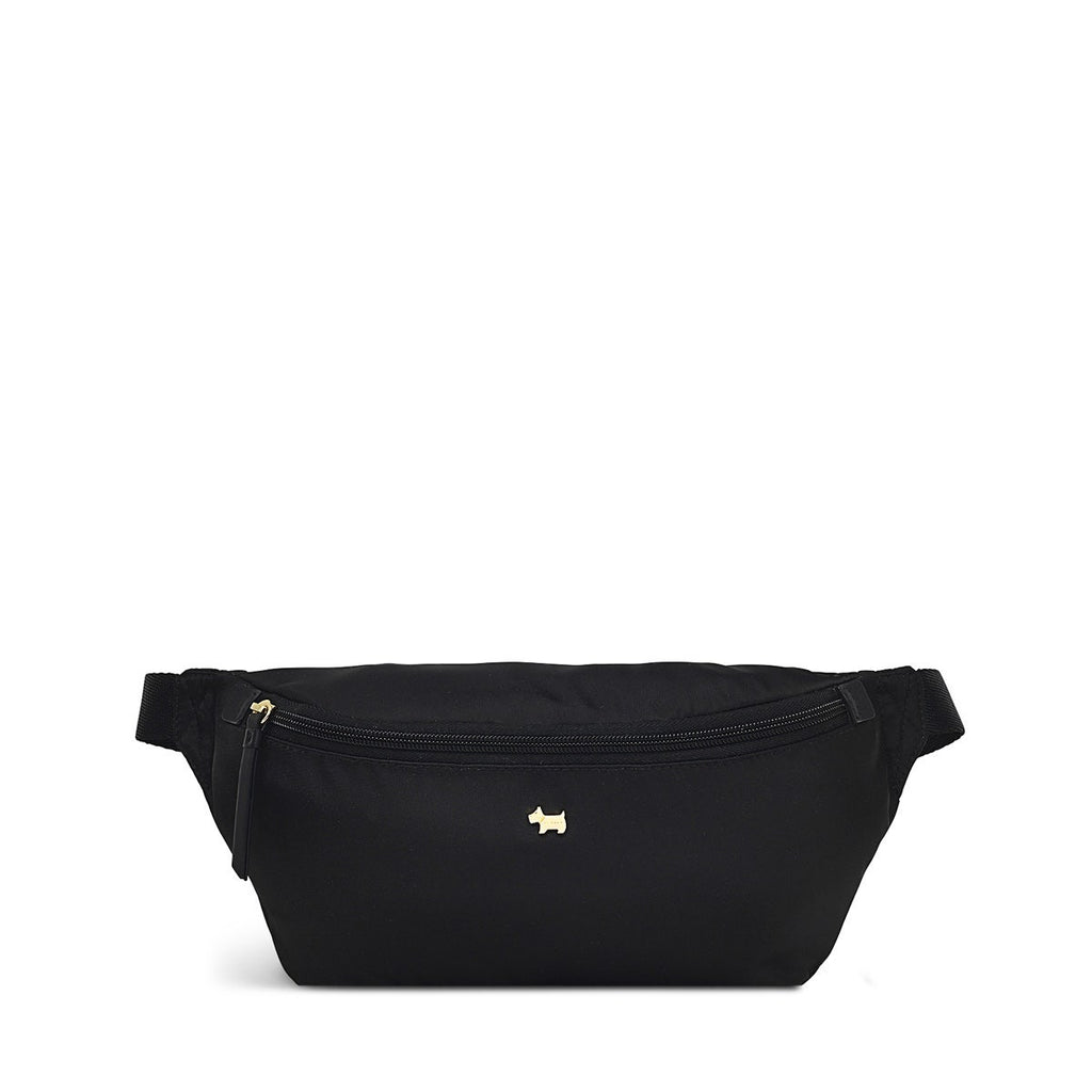 Chesil Place Leather Small Zip Around Bumbag Bag in Black - H1663001