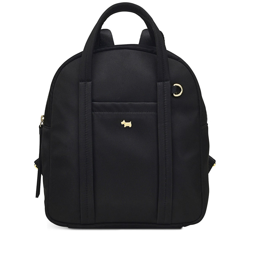 Chesil Place Leather Small Zip Around Backpack in Black - H1670001