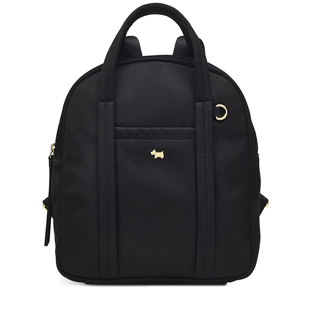 Chesil Place Leather Small Zip Around Backpack in Black - H1670001