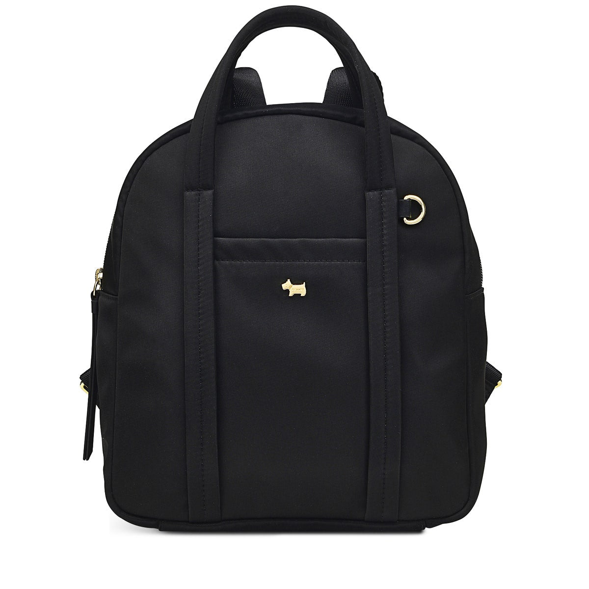 Chesil Place Leather Small Zip Around Backpack in Black - H1670001