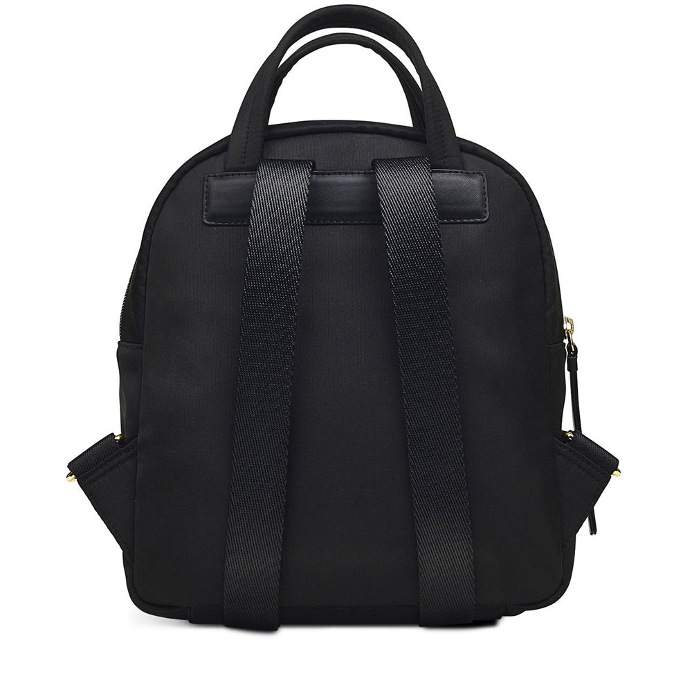 Chesil Place Leather Small Zip Around Backpack in Black - H1670001