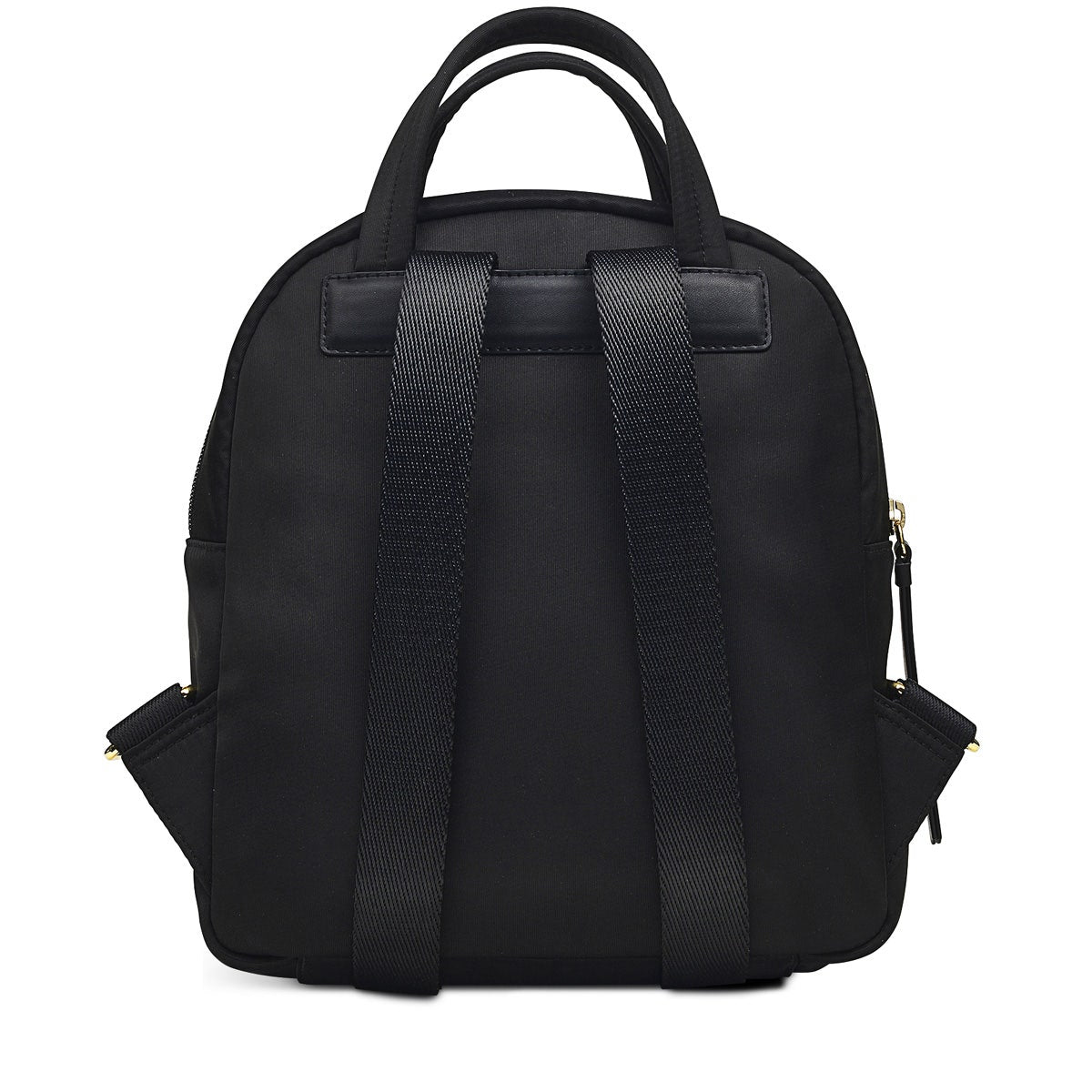 Chesil Place Leather Small Zip Around Backpack in Black - H1670001
